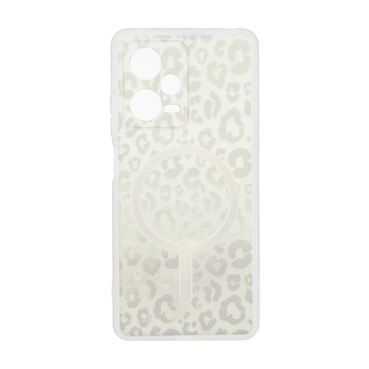 قاب ژله ای پلنگی طرح مگ سیف دور مات محافظ لنزدار Xiaomi Redmi Note 12 Pro 5G — تصویر ۲
