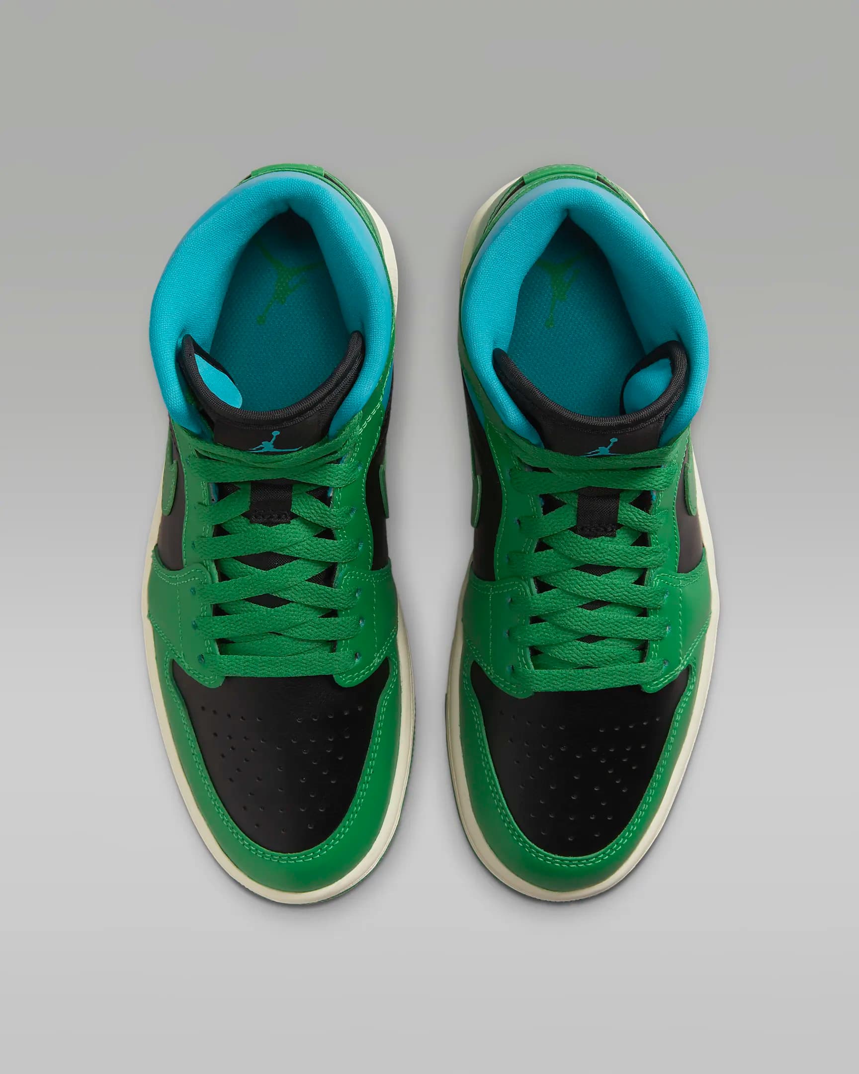 کفش زنانه نایک اورجینال-سبز NikeAir Jordan 1 Mid — تصویر ۵