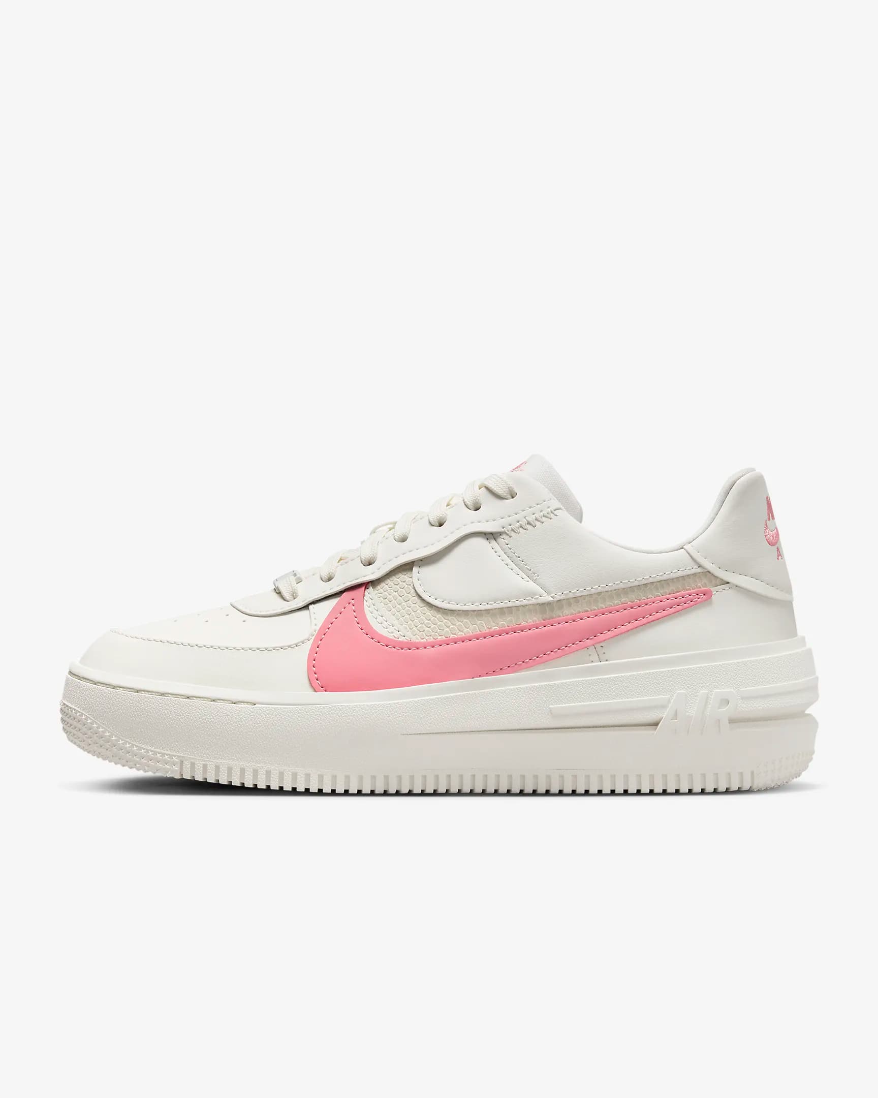 کفش زنانه نایک اورجینال-سفیدو صورتی Nike Air Force 1 PLT.AF.ORM — تصویر ۲