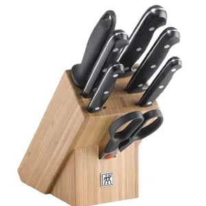 ست بلوک چاقوی آشپزخانه زولینگ 8 پارچه Zwilling Twin Chef2 Block Set-Bambu