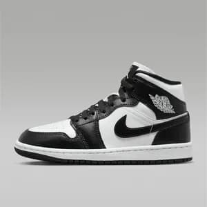 کفش زنانه نایک اورجینال-سفید و مشکی Nike Air Jordan 1 Mid