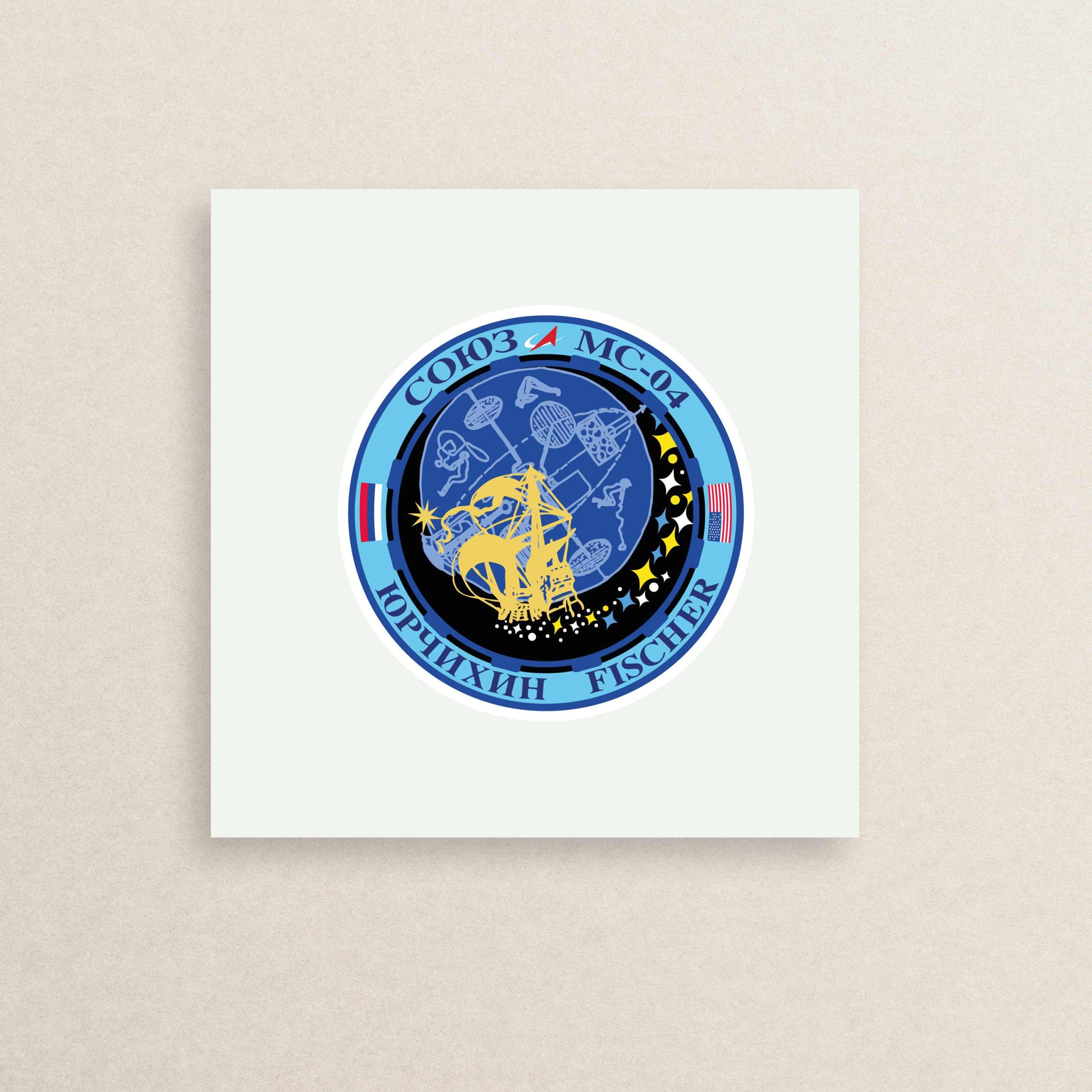 استیکر بج – نشان ماموریت فضایی 02 | Space badge sticker 02