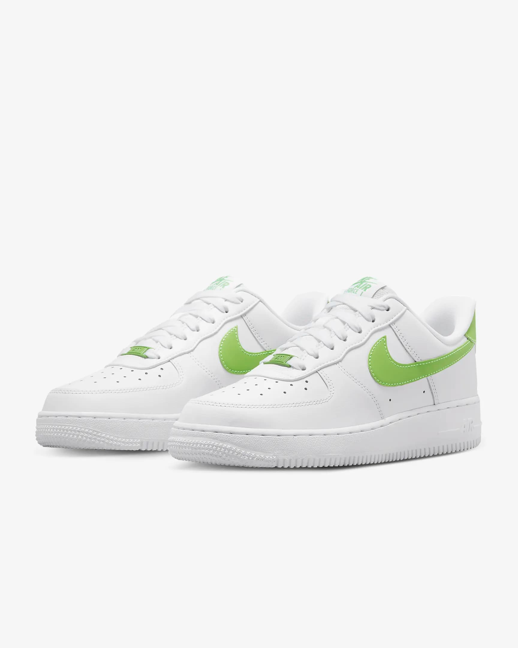 کفش زنانه نایک اورجینال-سفیدوسبز Nike Air Force 1 ’07 — تصویر ۶