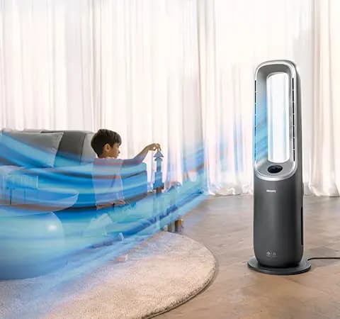 سیستم ایرفرمر تصفیه هوا سه کاره-گرم و خنک کننده هوشمند فیلیپس Philips Air Performer 8000 seri AMF870/15 — تصویر ۳