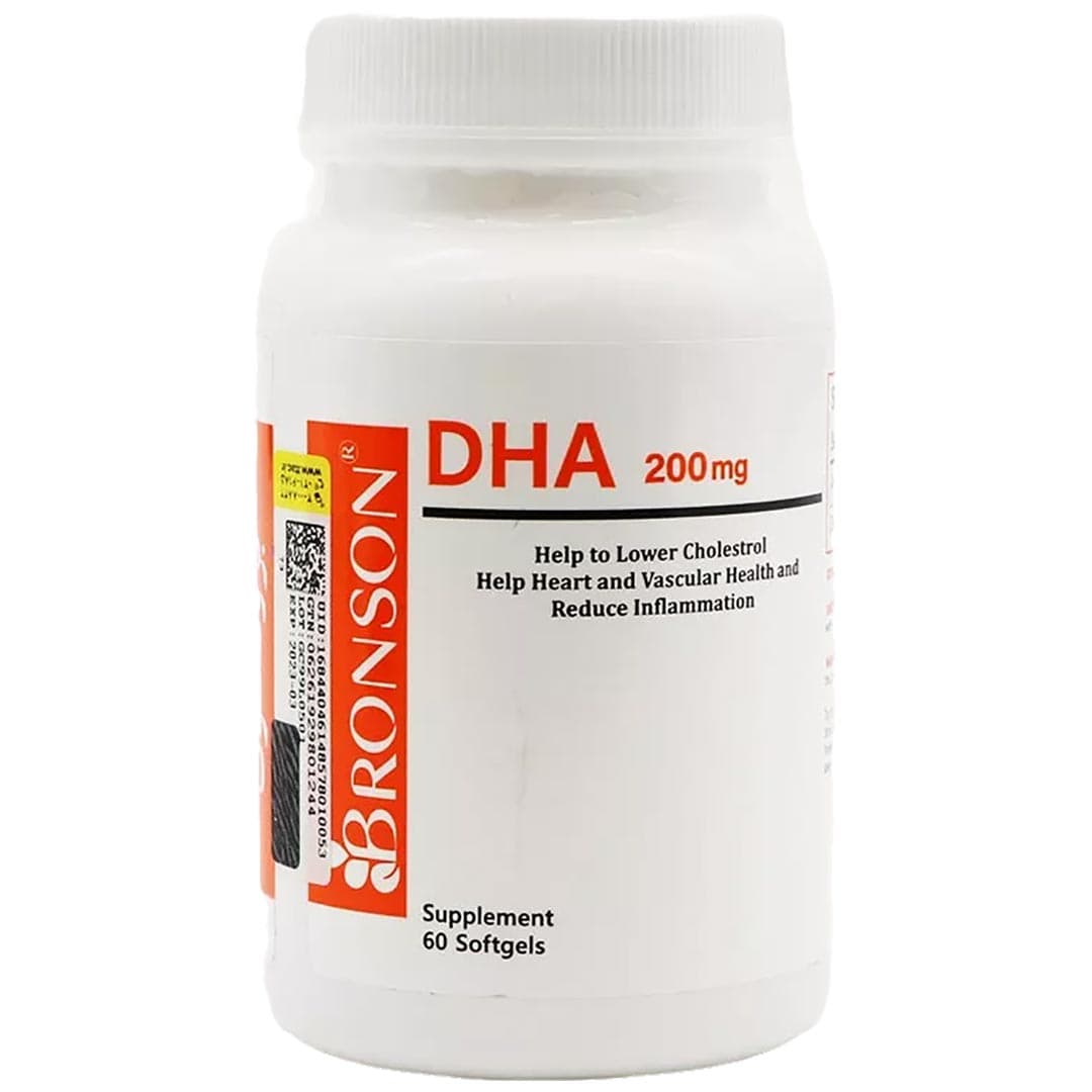 سافت ژل DHA 200 میلی گرم برونسون Bronson DHA 200 Mg Softgels