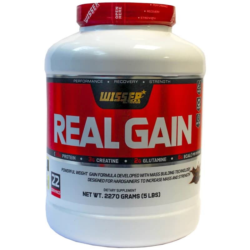 پودر رئال گین ویثر 2270 گرم شکلاتی Wisser Real Gain Powder 2270 g