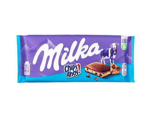 شکلات تخته ای میلکا باطعم کوکی چیپس آهوی Milka