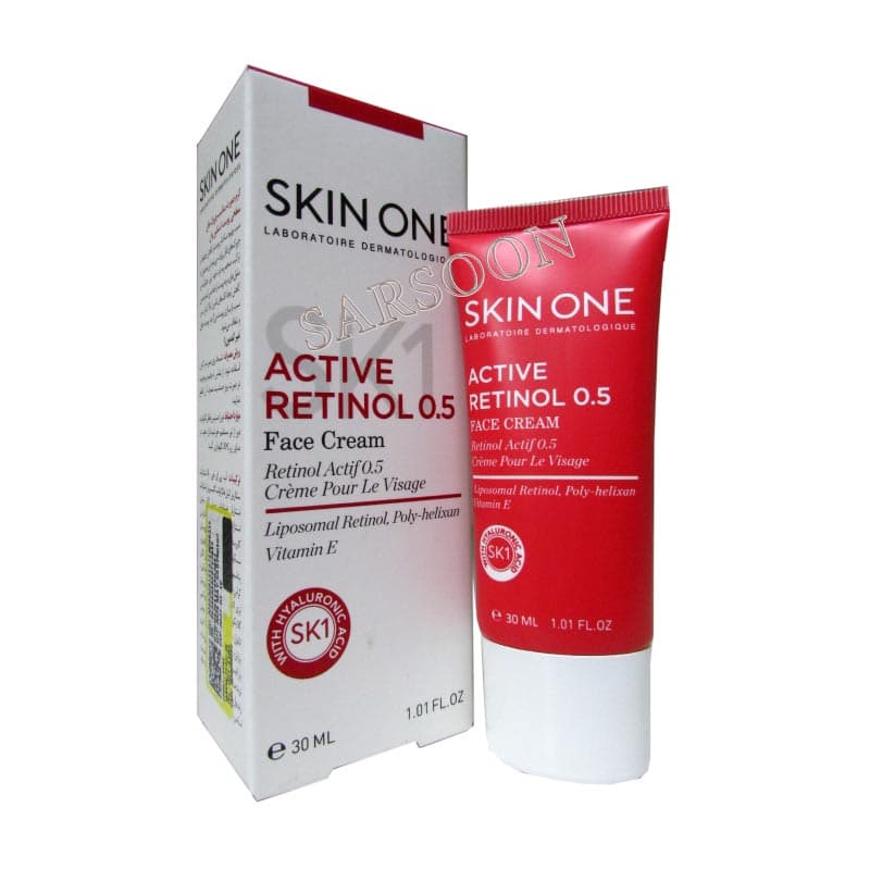 کرم صورت مناسب چروک سطحی پوست اسکین وان Skin One Active Retinol 0.5 Face Cream 30 ml — تصویر ۲