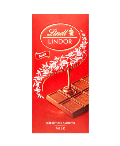 شکلات تخته ای شکلاتی لیندور 100 گرم LINDOR