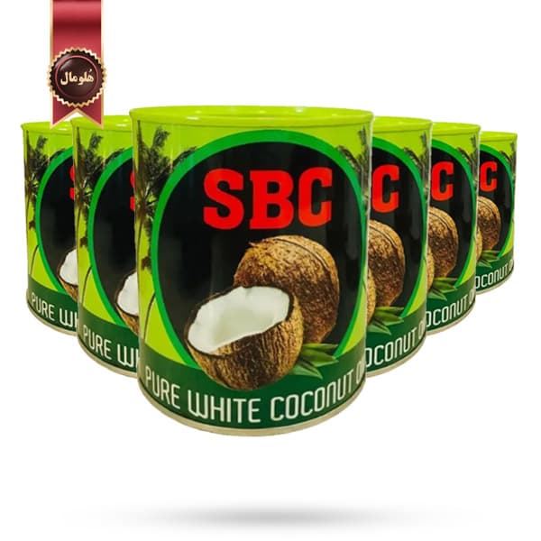 6 عدد روغن نارگیل اس بی سی S.B.C وزن 680 گرم (اورجینال)