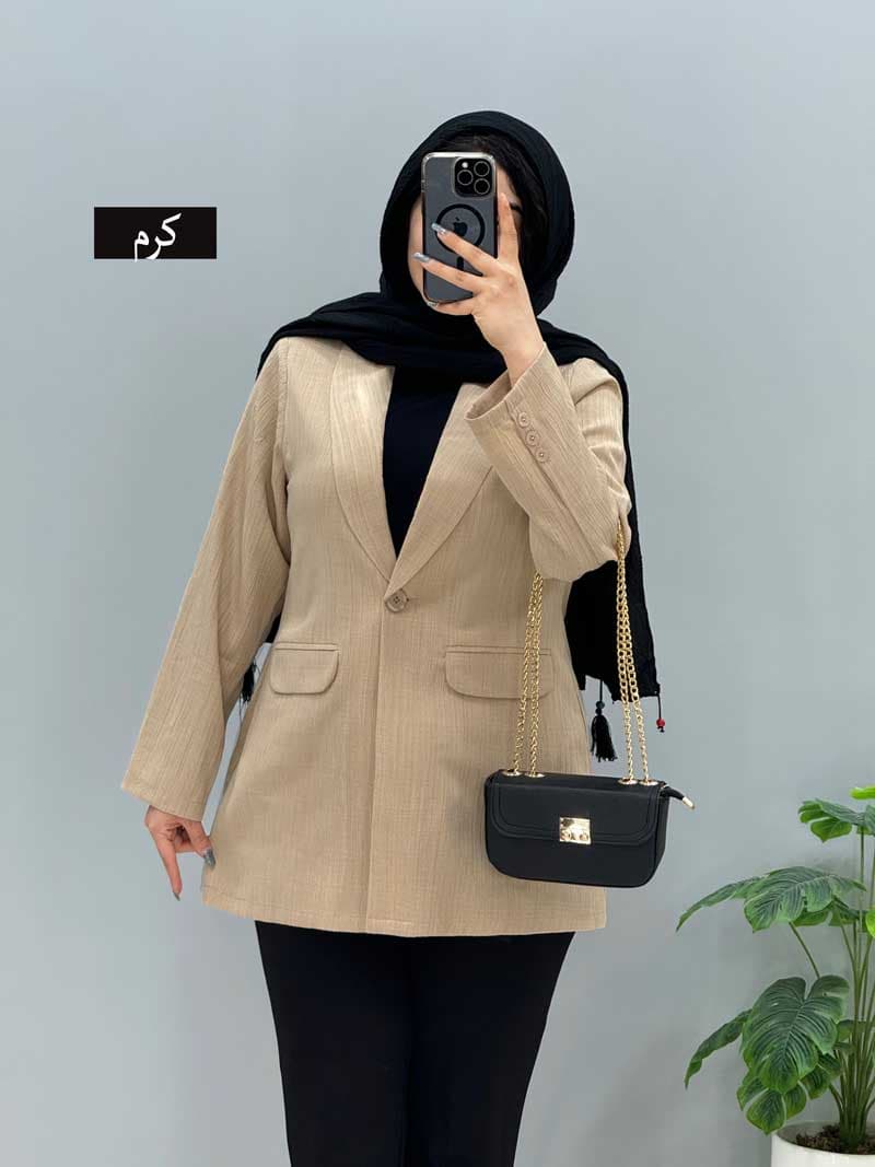 مانتو کتی لینن روشنا کد 32978100 — تصویر ۶
