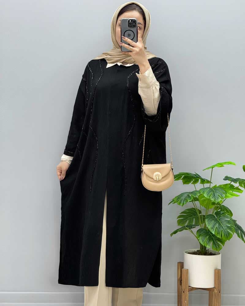 مانتو پانچ سامیه کد 104020 — تصویر ۵