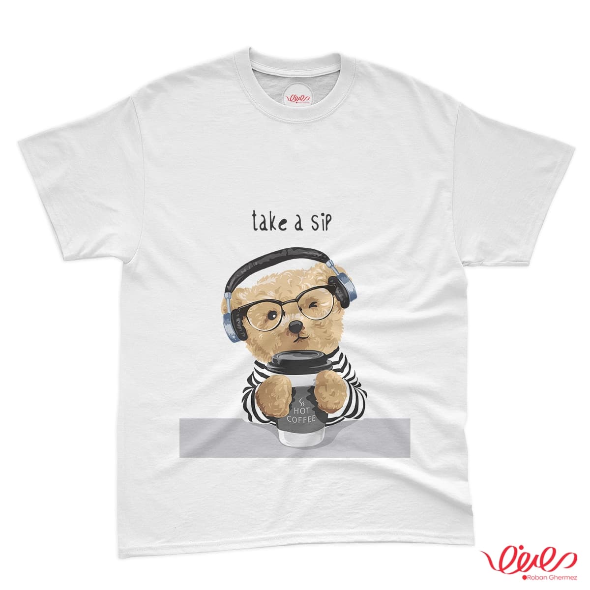 تیشرت کد 093 خرس تدی TAKE A SIP