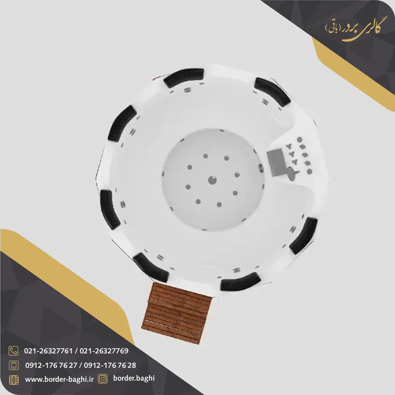 وان جکوزی واتردنس کد 518 ابعاد 180*180*105 — تصویر ۲