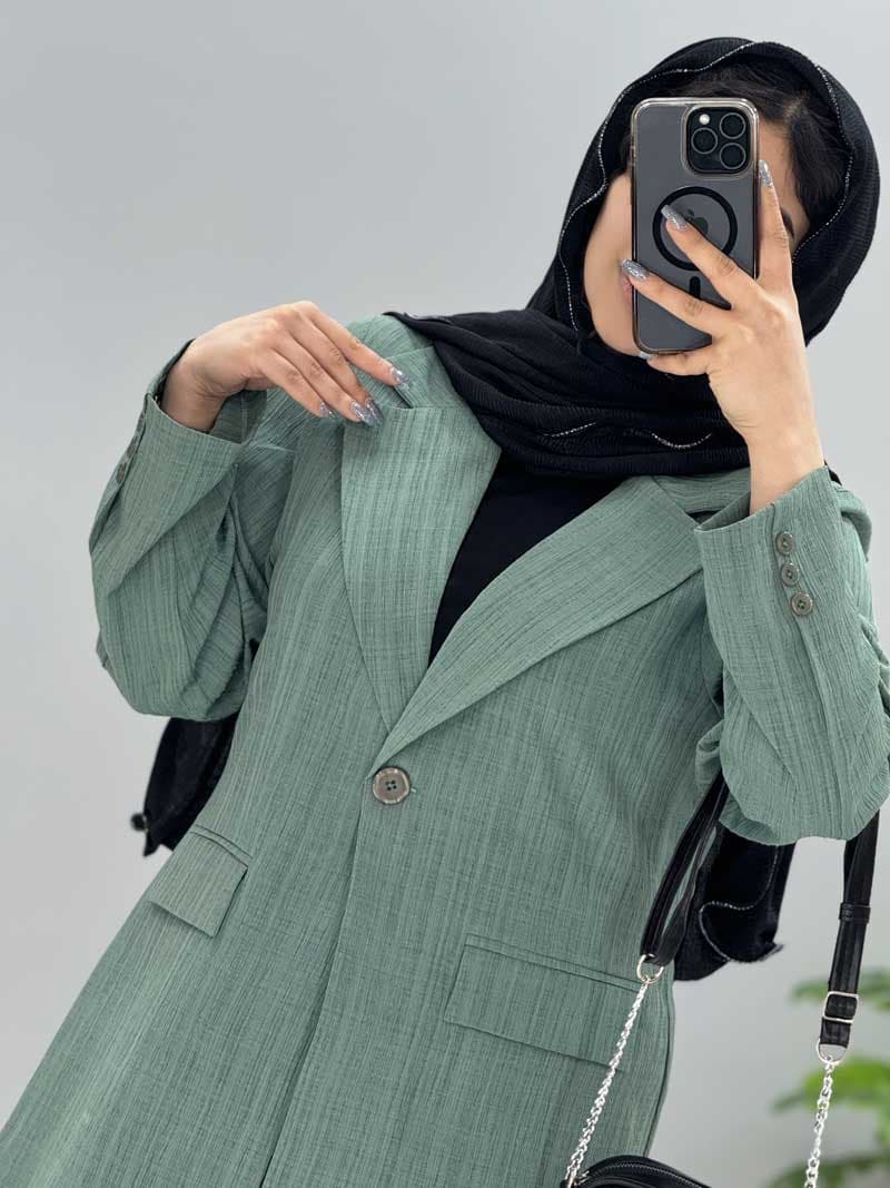 مانتو کتی لینن پناه کد 329835 — تصویر ۴