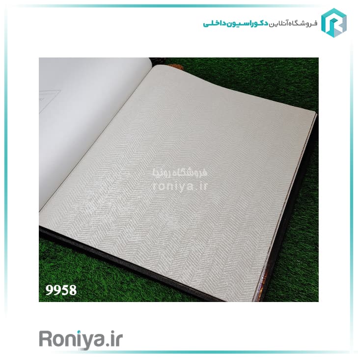 کاغذ دیواری طرح جناقی رنگ روشنCode-9955 — تصویر ۲