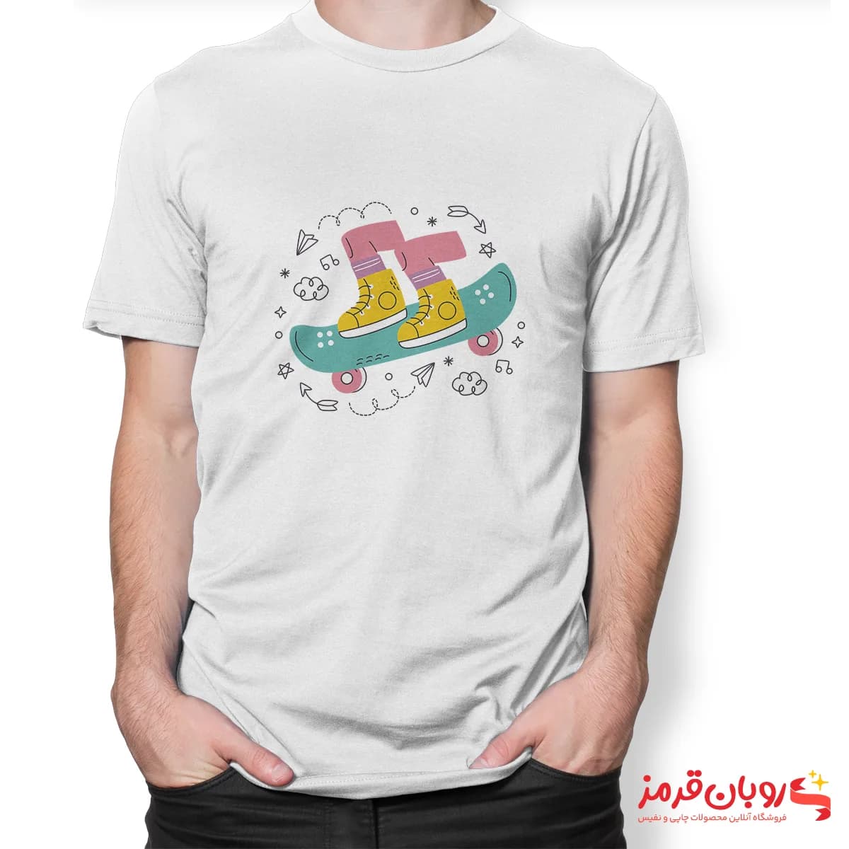 تیشرت کد 065 اسکیت سواری — تصویر ۲