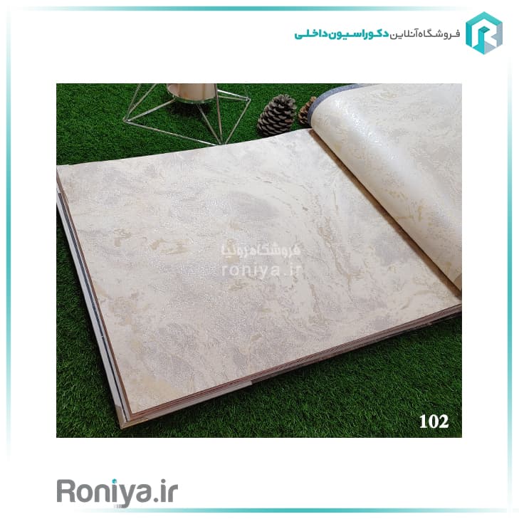 کاغذ دیواری ابر و باد اکلیل دار رنگ روشنCode-100-102ta107-4502 — تصویر ۲