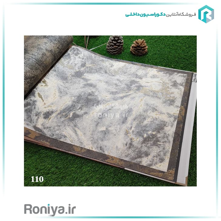 کاغذ دیواری ابروباد اکلیل دار سفیدCode-109-110 — تصویر ۲