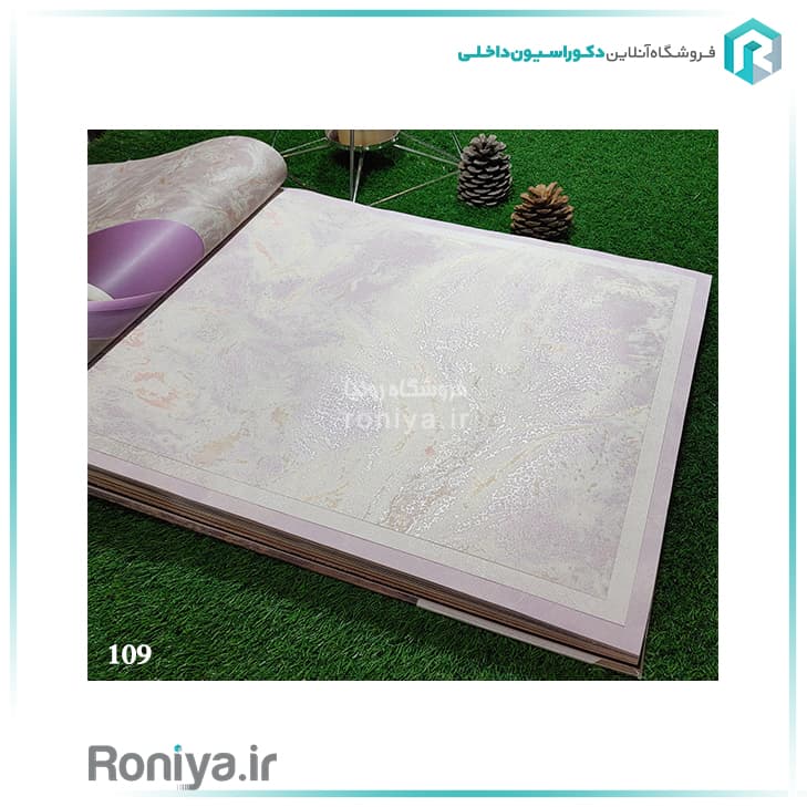 کاغذ دیواری ابروباد اکلیل دار سفیدCode-109-110