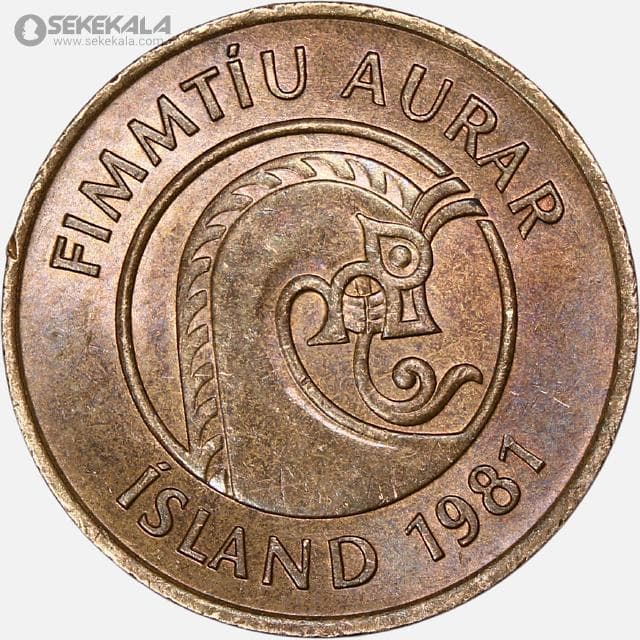 سکه 50 آورار کمیاب ایرلند 1981 (UNC)