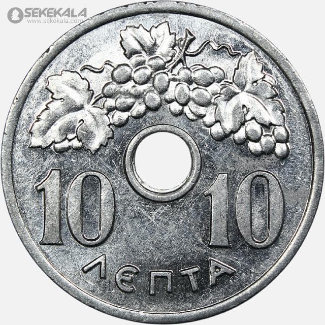 سکه 10 لپتا یونان 1954 (پائول اول )(AU)