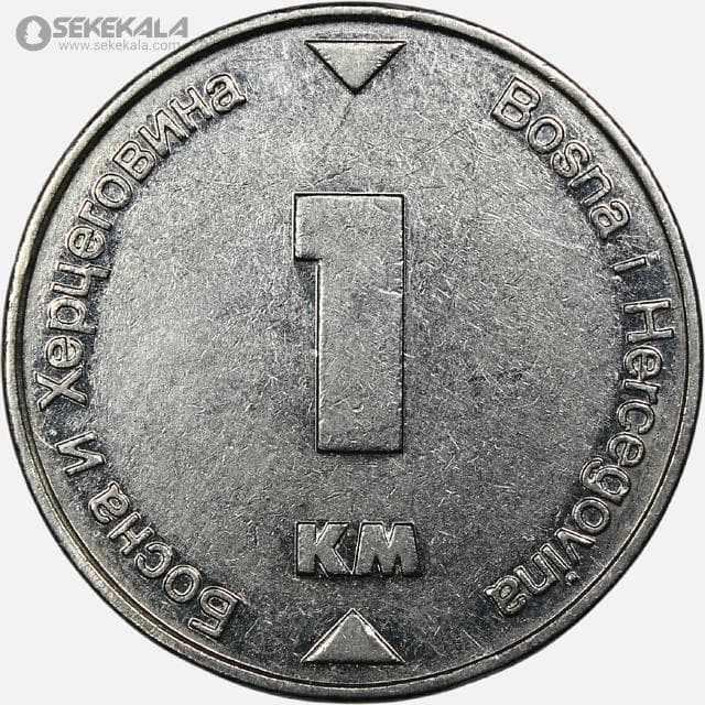 سکه 1 مارکا کمیاب بوسنی و هرزگوین 2000 — تصویر ۲