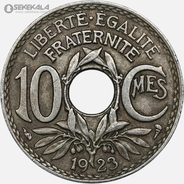 سکه 10 سنتیم قدیمی فرانسه 1923 (جمهوری سوم)