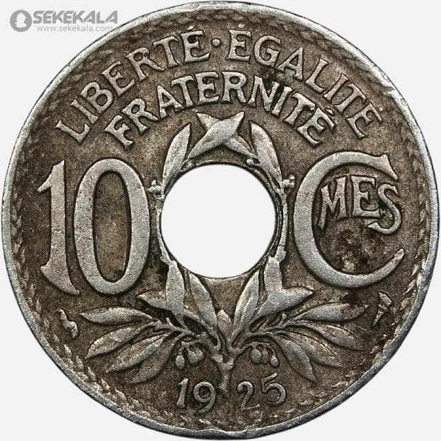 سکه 10 سنتیم قدیمی فرانسه 1925 (جمهوری سوم)