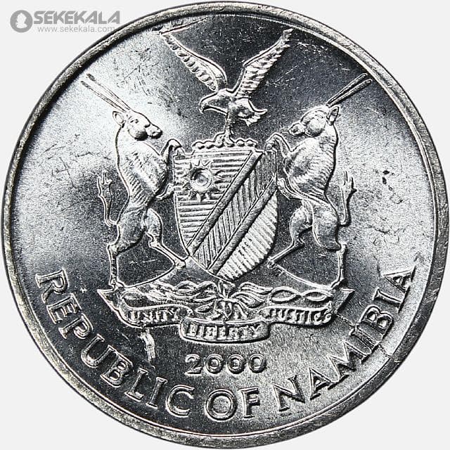 سکه 5 سنت کمیاب نامیبیا 2000 (FAO)(UNC) — تصویر ۲