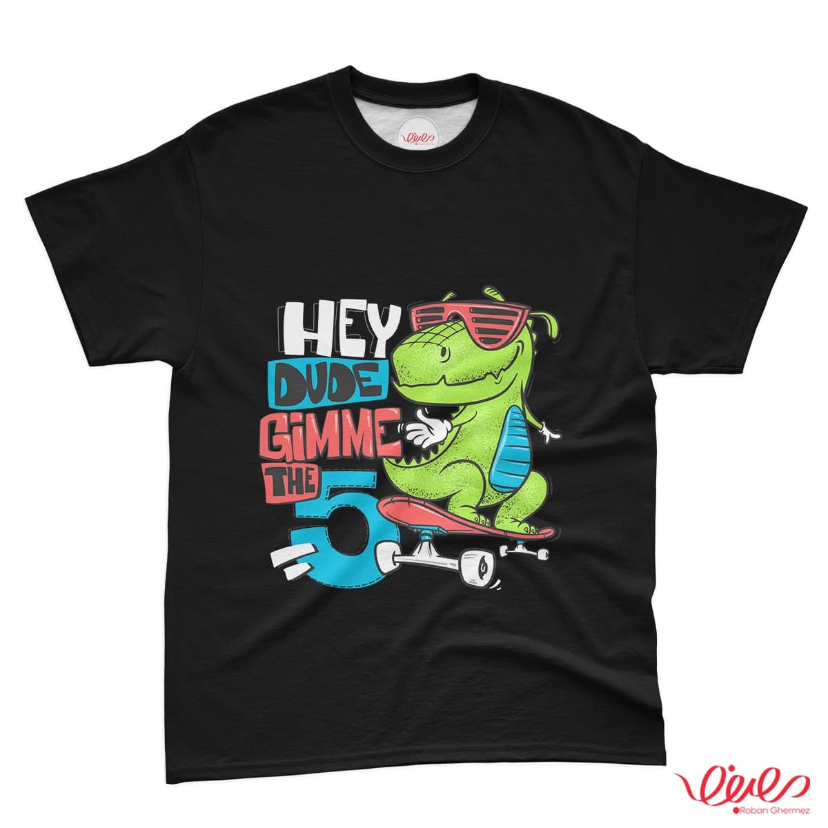 تیشرت کد 030 دایناسور HEY DUDE