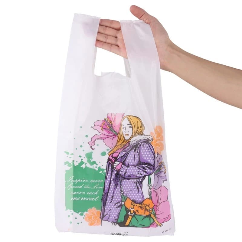 نایلون دسته دار کوالا طرح فانتزی سایز 40*30 سانتی متر بسته 100 عددی — تصویر ۴