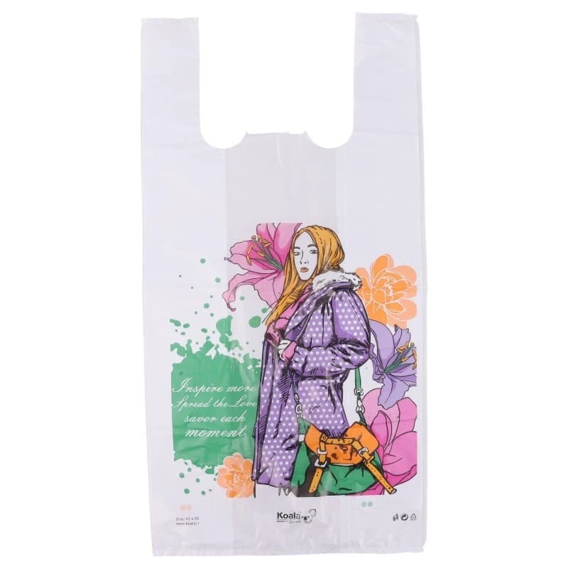 نایلون دسته دار کوالا طرح فانتزی سایز 40*30 سانتی متر بسته 100 عددی — تصویر ۵