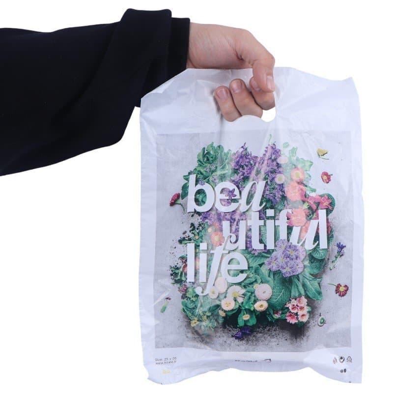 نایلون دسته موزی کوالا طرح فانتزی سایز 35*25 سانتی متر بسته 100 عددی — تصویر ۴