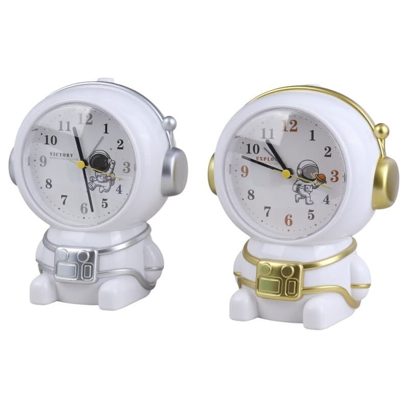 ساعت رومیزی زنگ دار طرح فضانورد Ruiwang کد 5582 — تصویر ۳