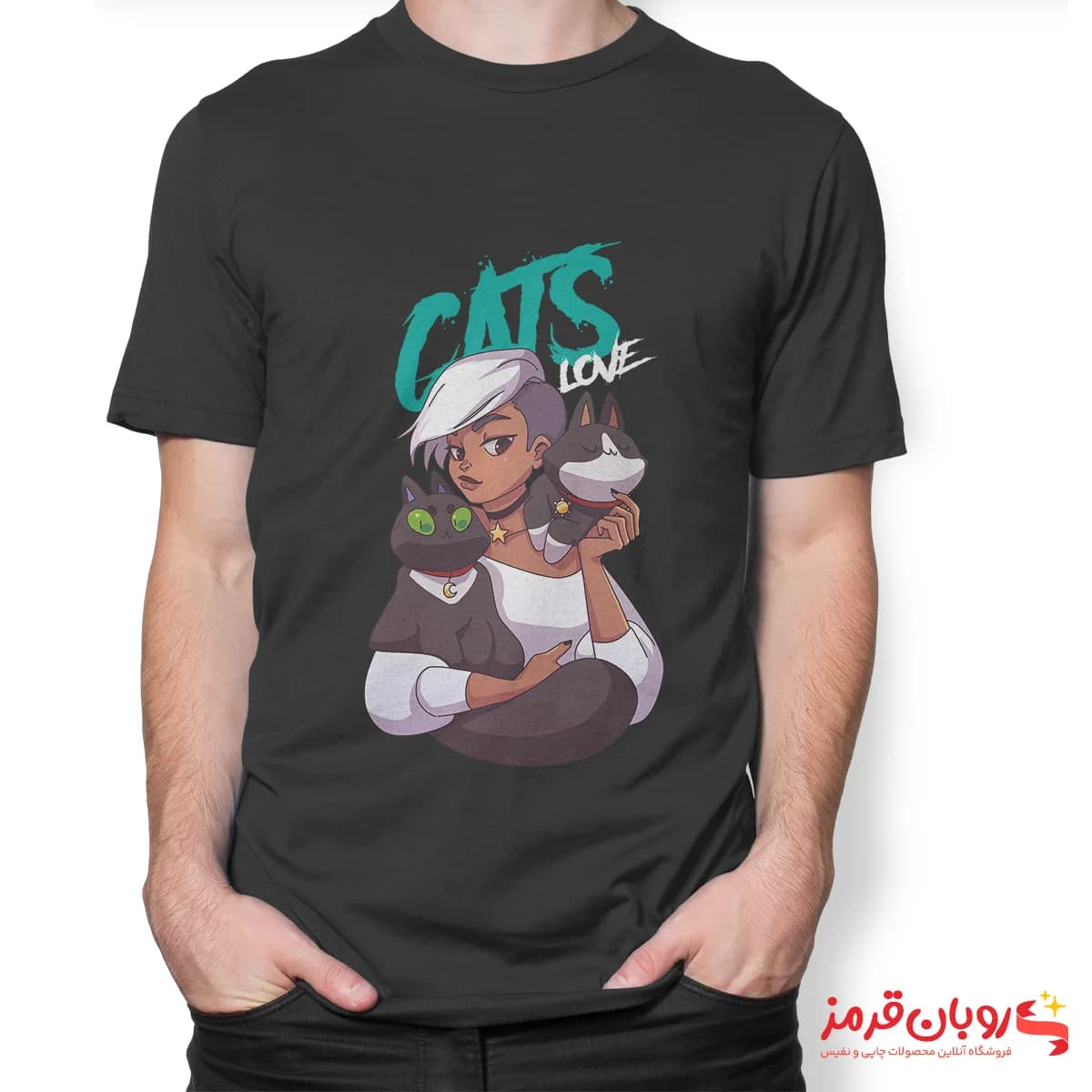 تیشرت کد 018 CAT LOVE — تصویر ۲