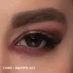 لنز فصلی قهوه ای دور مشکی رینبو | Rainbow brown 303 — تصویر ۲