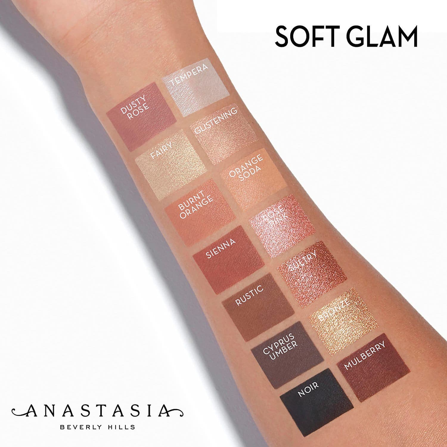 پالت سایه چشم آناستازیا مدل سافت گلم Soft Glam — تصویر ۳