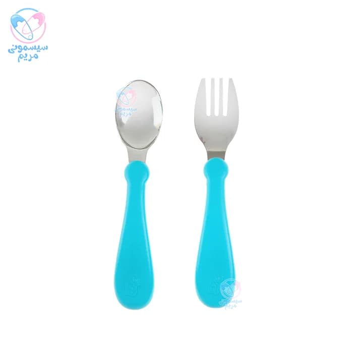 قاشق و چنگال استیل بیبی جم Baby jem — تصویر ۳