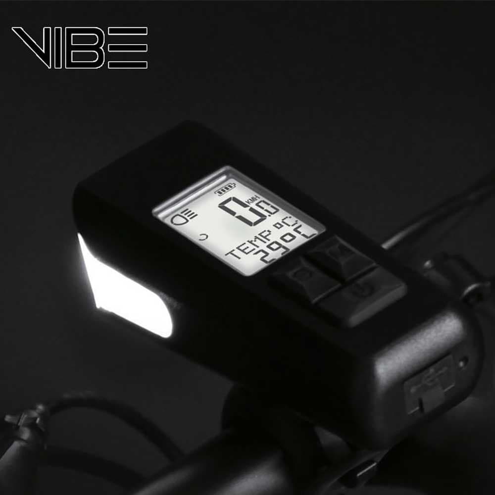 چراغ جلو و کامپیوتر دوچرخه وایب Vibe lighVb0470 — تصویر ۴