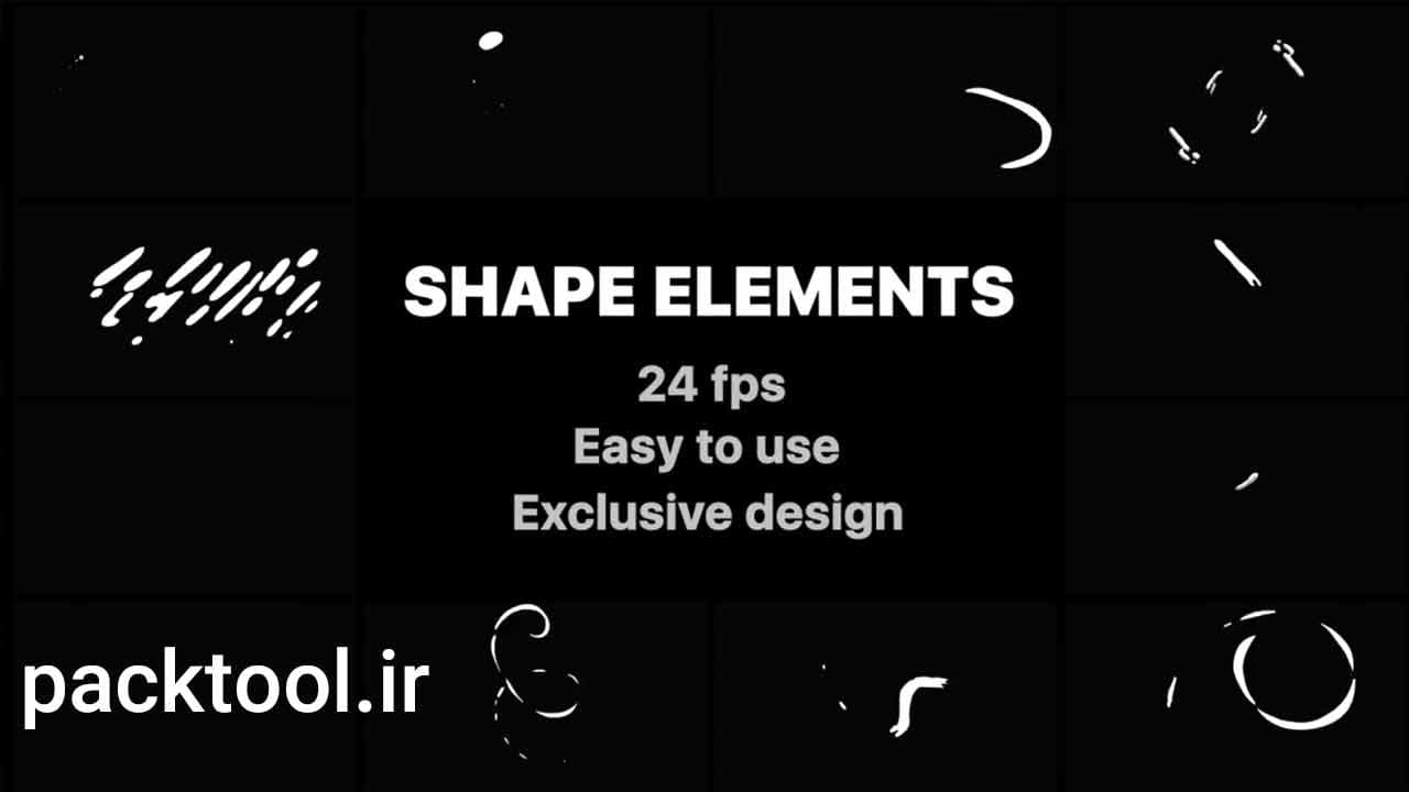 دانلود پروژه آماده المان لاین و شیپ های فلش در افتر افکت Flash FX Shape Lines