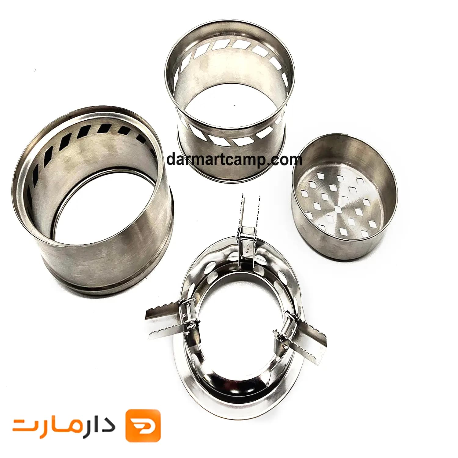 فایر باکس ، اجاق چوبی استیل بدون دود کوچک — تصویر ۳