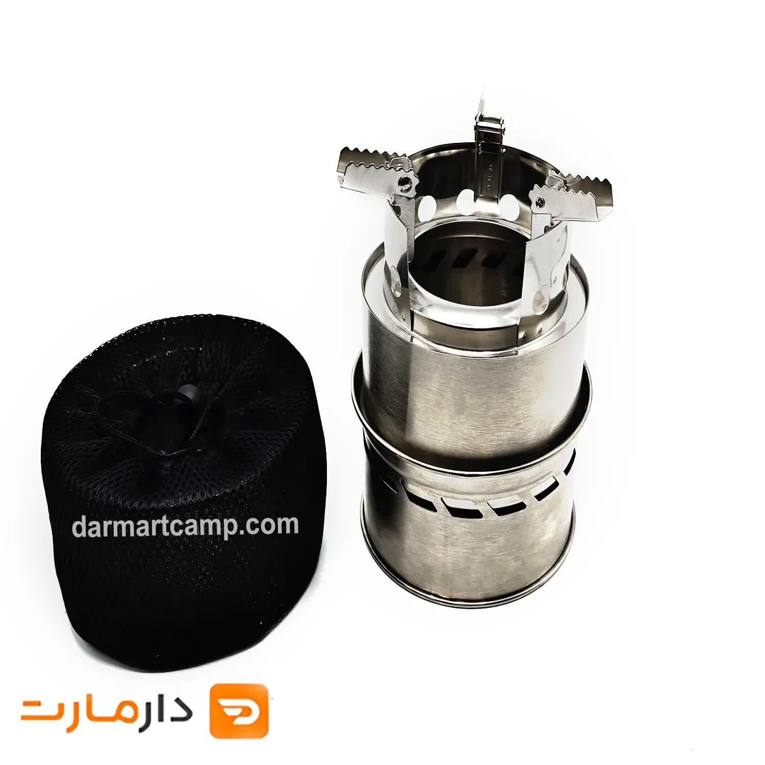 فایر باکس ، اجاق چوبی استیل بدون دود کوچک — تصویر ۲