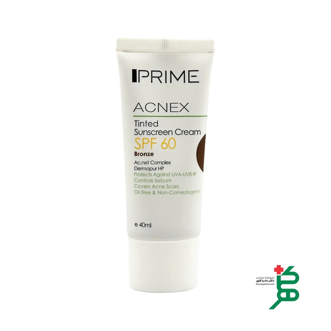 کرم ضد آفتاب پریم رنگی spf60 مناسب پوست چرب — تصویر ۳