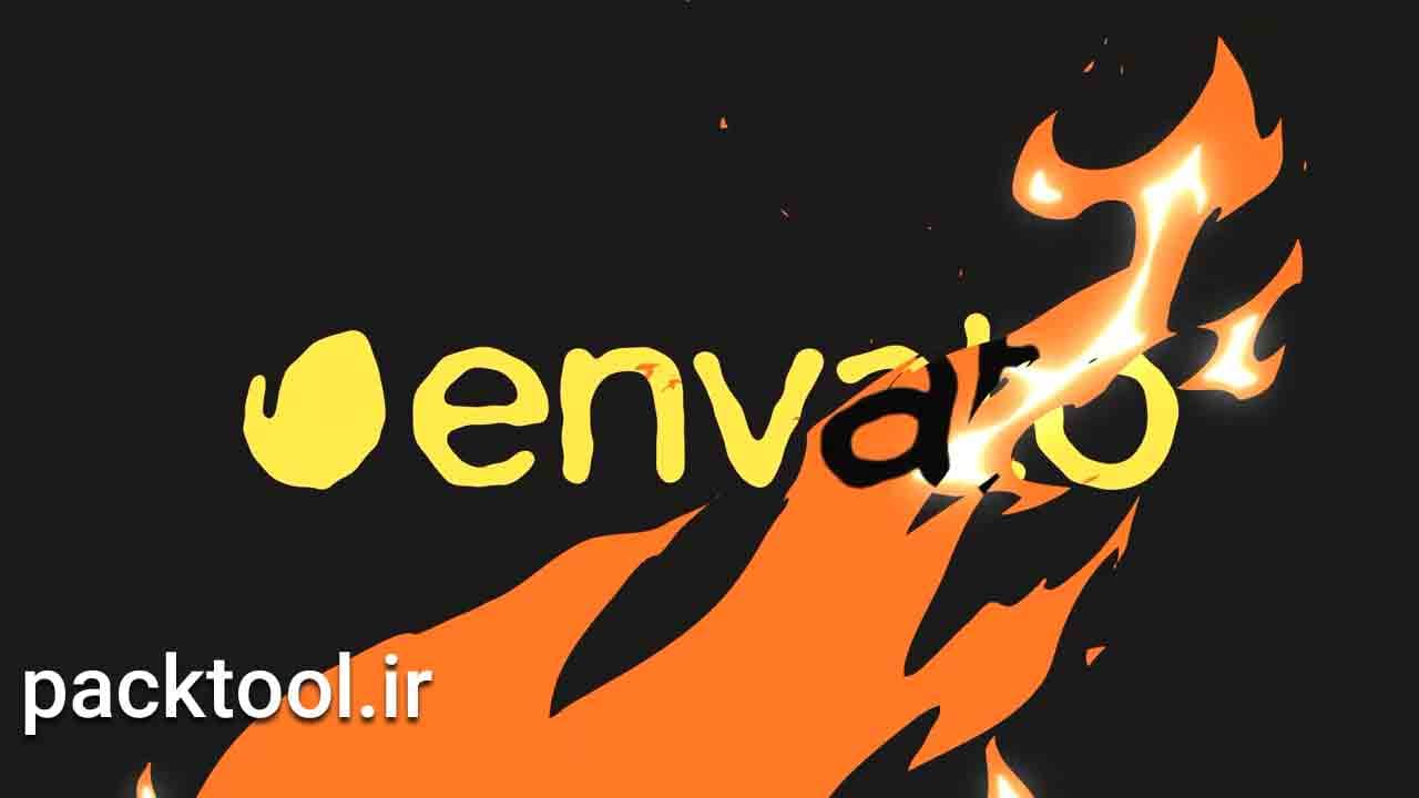 دانلود پروژه آماده انفجار آتش افتر افکت Fire Explosion Logo Opener