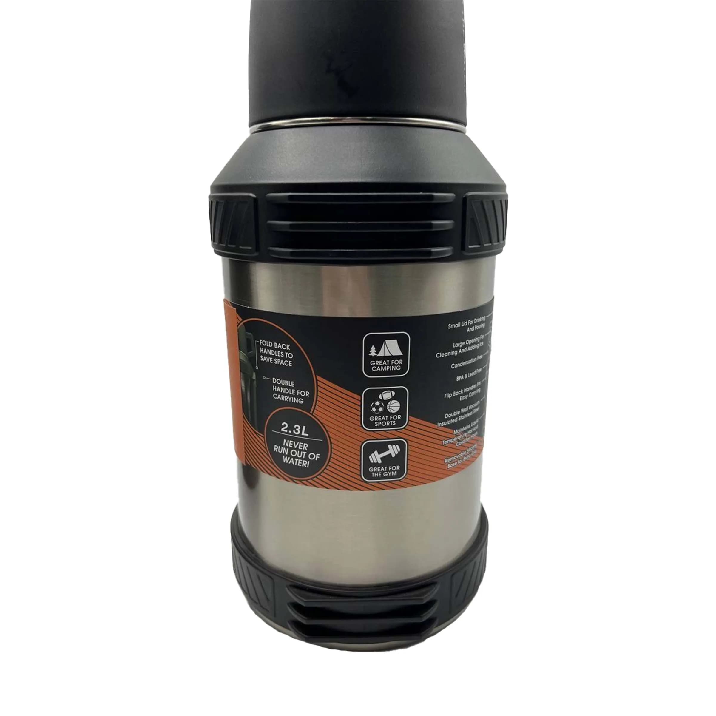 فلاسک کوهنوردی و کمپینگ ۲.۳ لیتری تیهو (TEAHOO) مدل High Capacity – بدنه استیل ضدخش — تصویر ۶