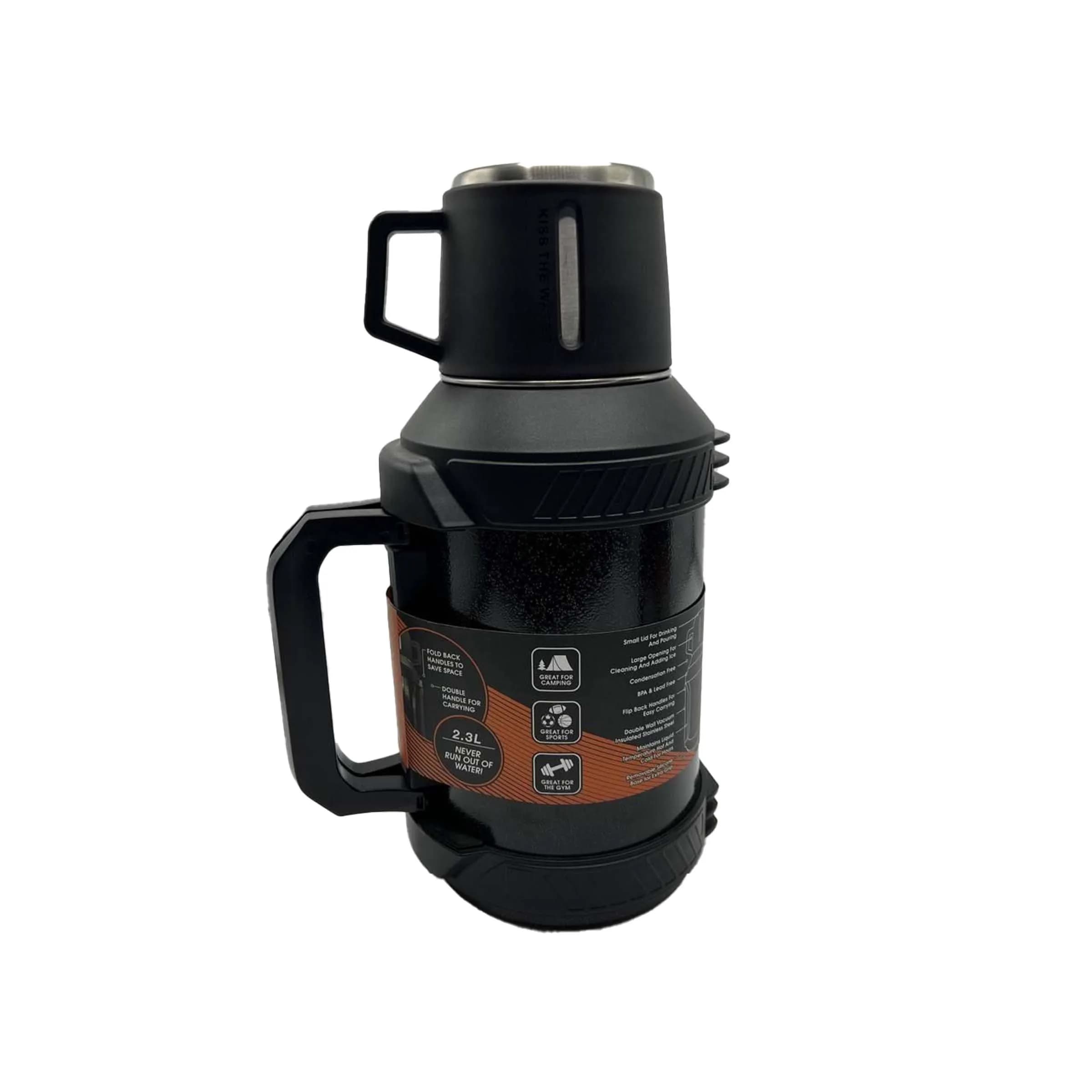 فلاسک کوهنوردی و کمپینگ ۲.۳ لیتری تیهو (TEAHOO) مدل High Capacity – بدنه استیل ضدخش — تصویر ۸