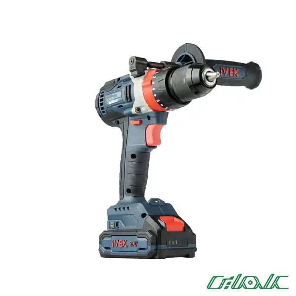 دریل شارژی چکشی 20 ولت (براشلس) ایوک K-7220v — تصویر ۲