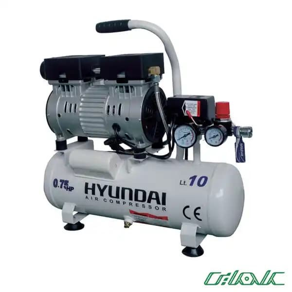 کمپرسور باد 10 لیتری بی صدا هیوندای مدل AC-1075