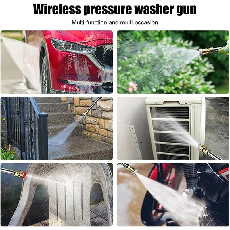 کارواش شارژی تفنگی پرتابل مدل Cleaning Gun — تصویر ۲